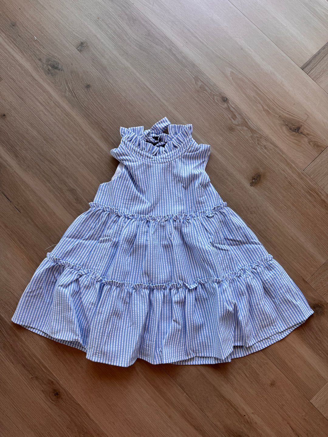 Blue Tiered Dress