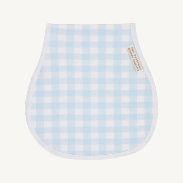 Oopsie Daisy Burp Cloth-Buckhead Blue Gingham