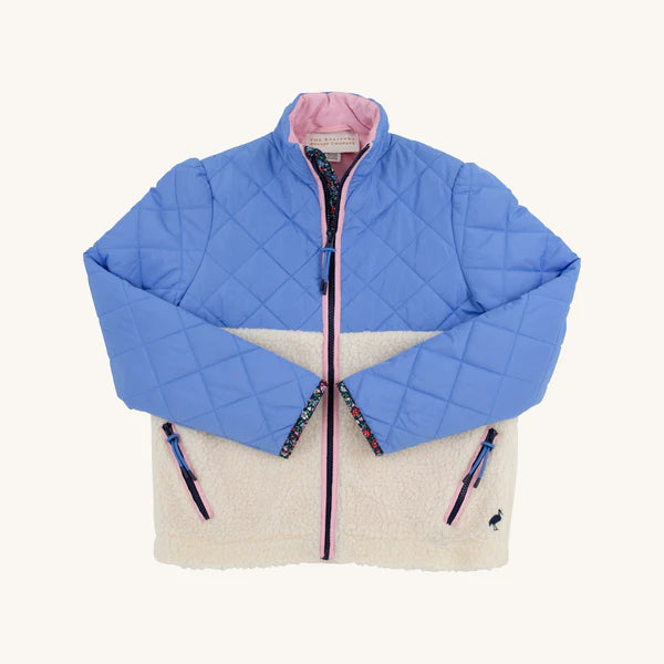 Cate Coat-Barbados Blue Floral