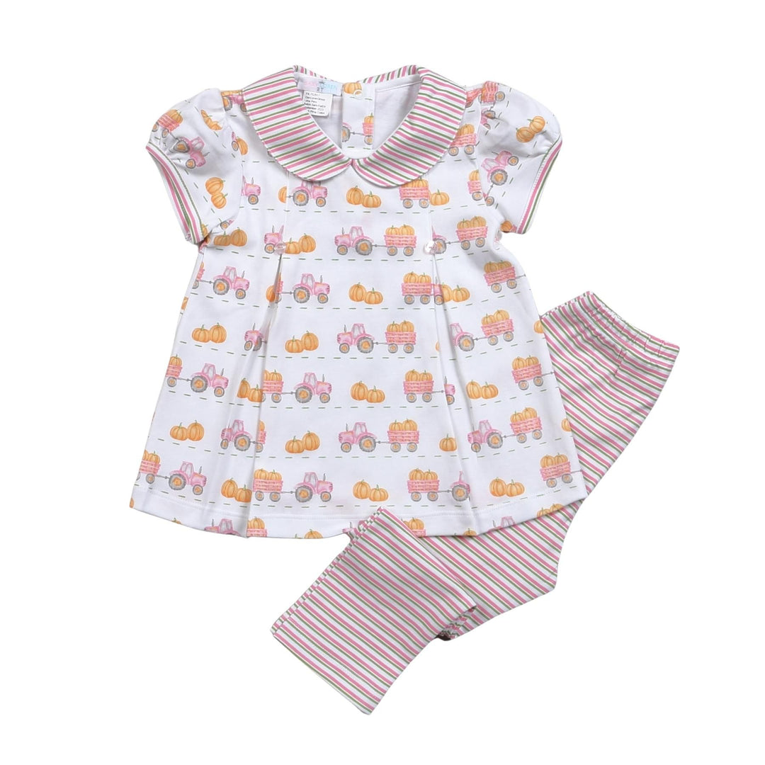 Tractor and Pumpkins Pants Set