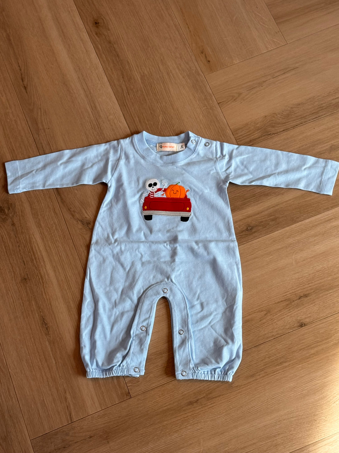 Skelton & Pumpkin LS Romper
