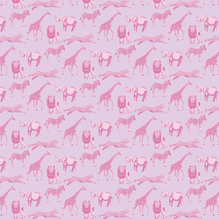 Parker Zipper Pajama-Pink Savanna Safari