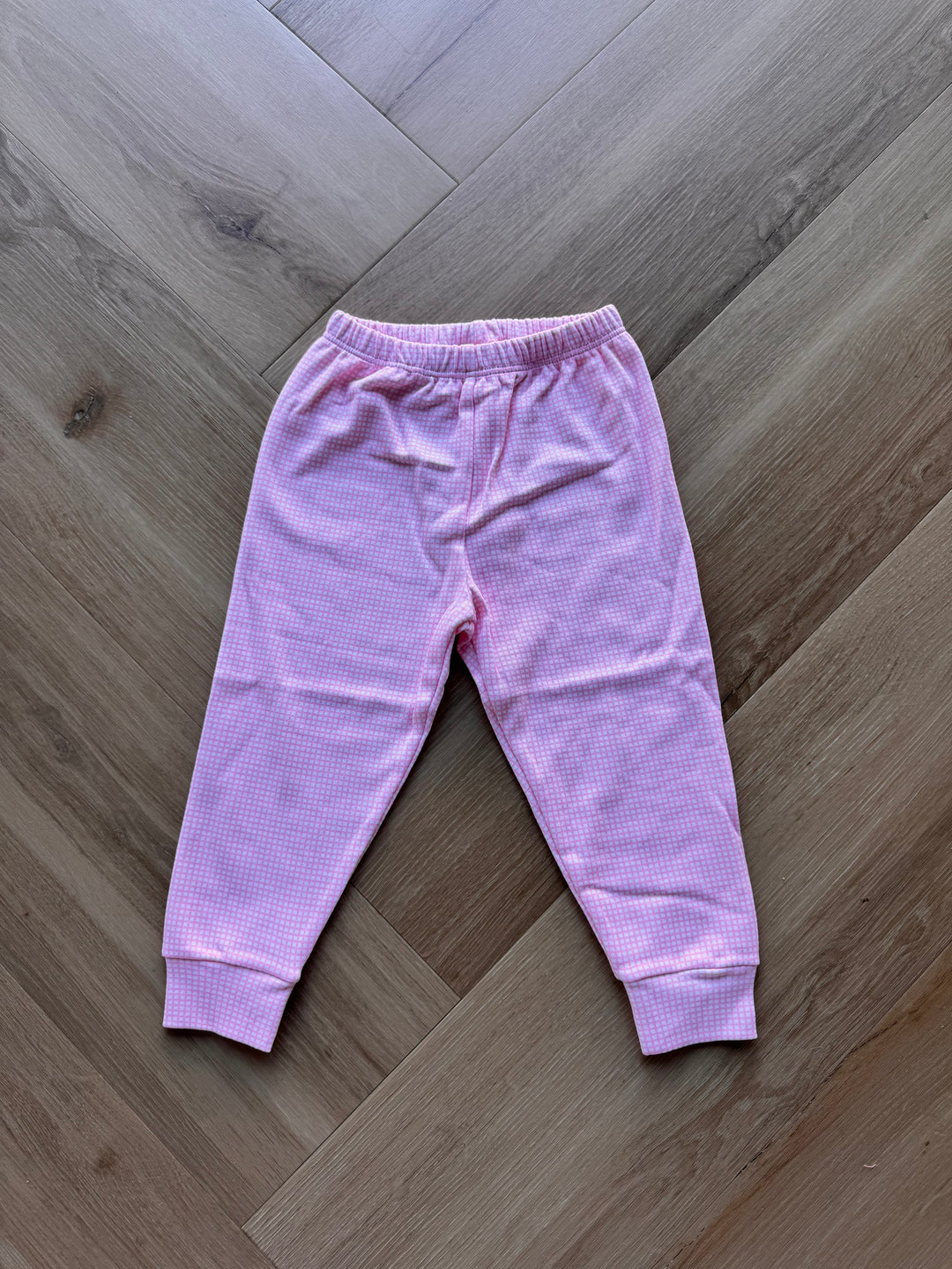 Pink Gingham Cuff Pants