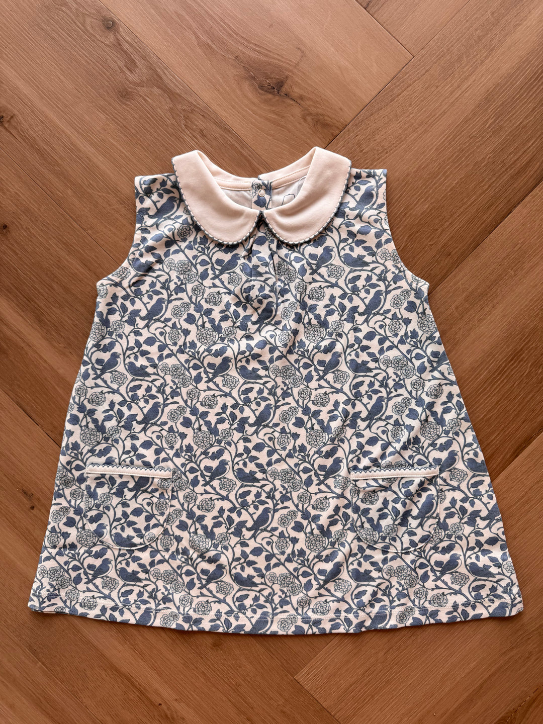 Sleeveless Pocket Twirl Dress-Bird Vine