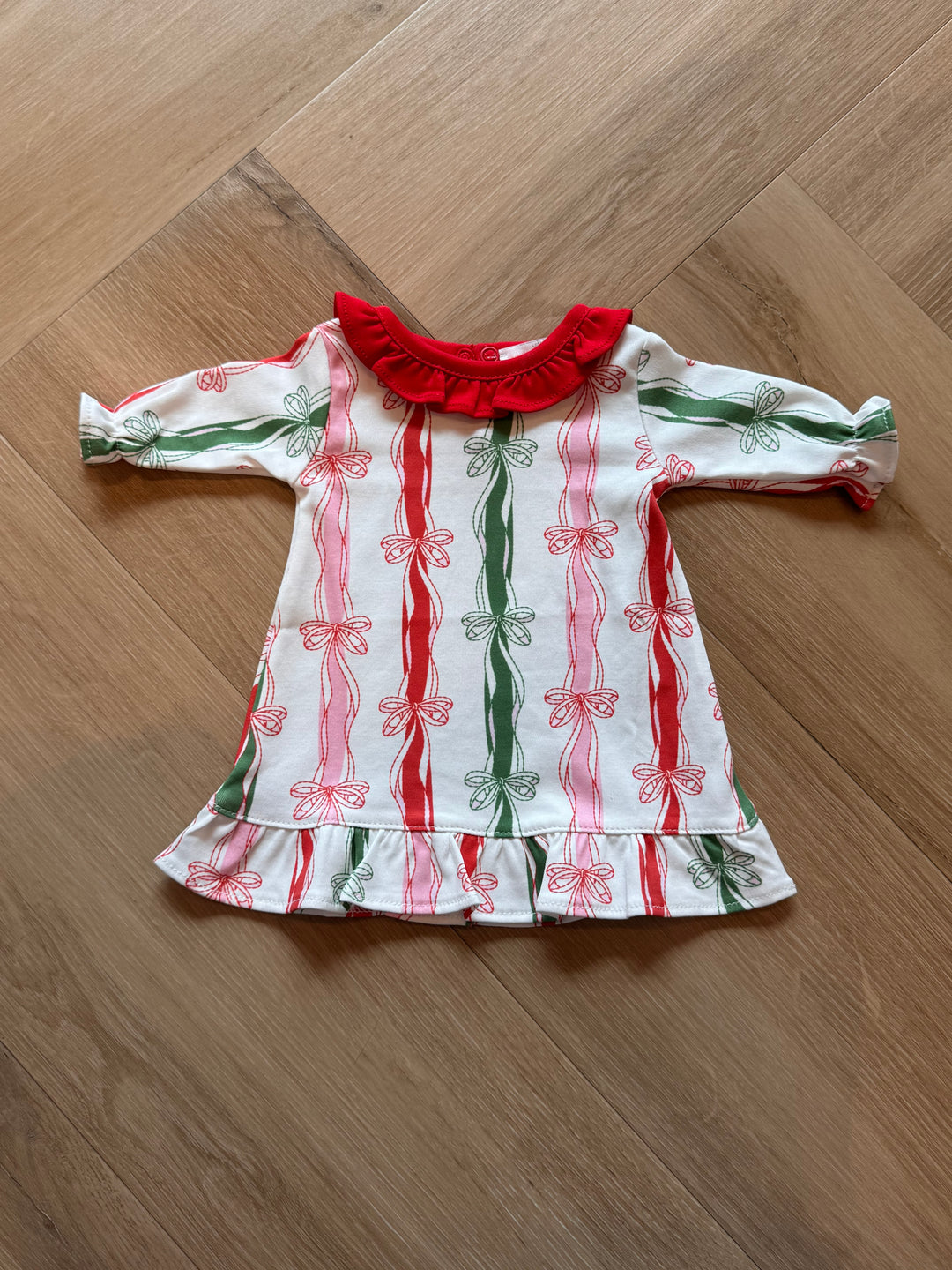 Christmas in Bows Doll Dress