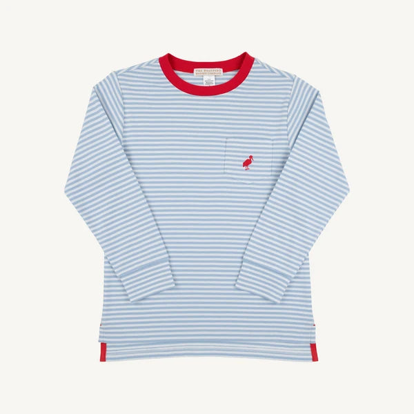 LS Carter Crewneck-Barrington Blue Stripe