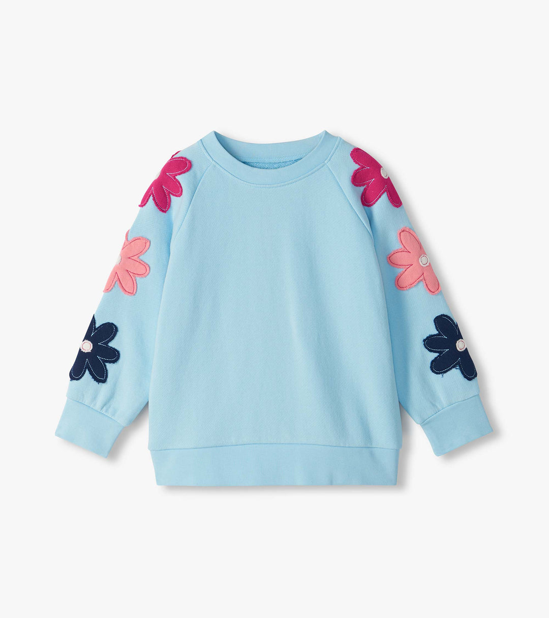 Cool Blue Floral Pullover