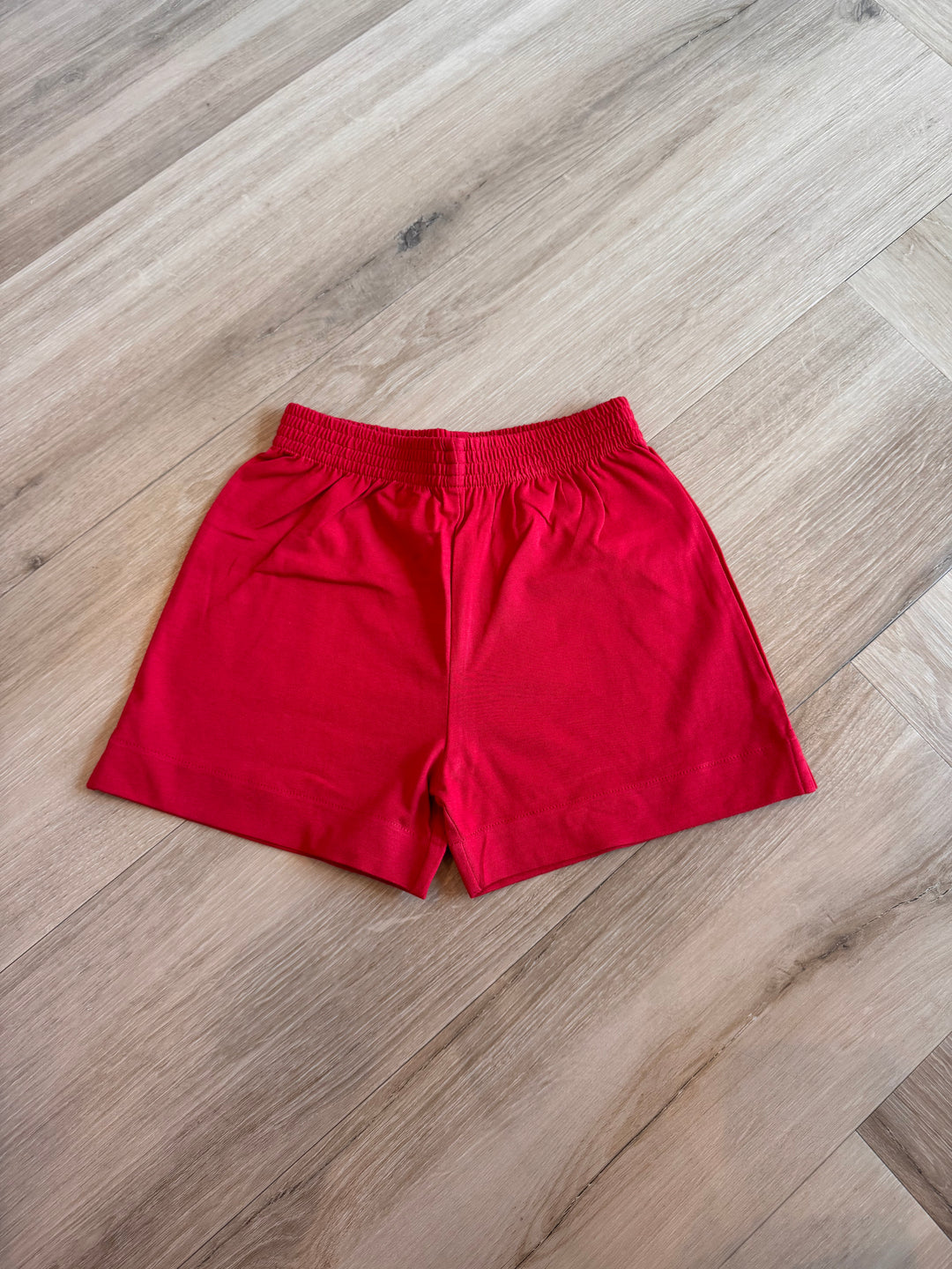 Red Knit Shorts