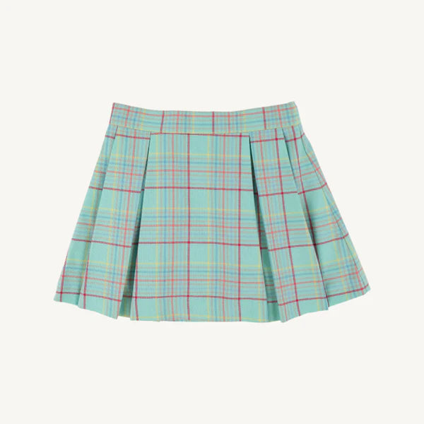 Parson Pleated Skirt-Woodley Park Plaid