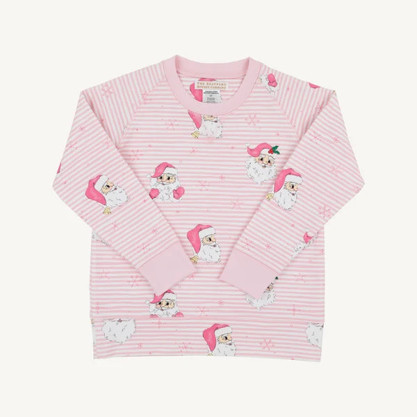 Cassidy Comfy Crewneck-Dear Santa Pink