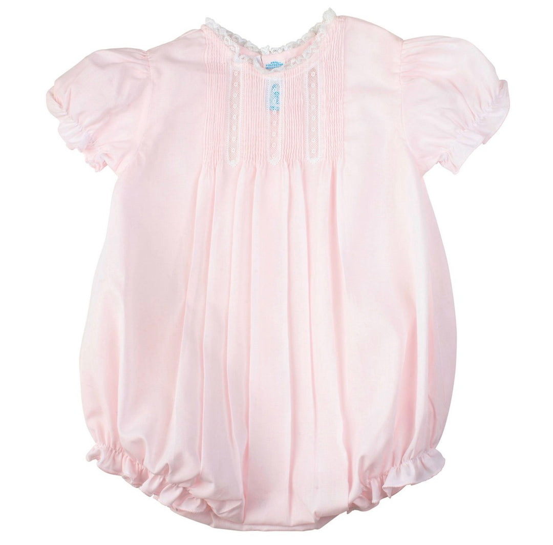 Pintucks & Lace Pink Bubble