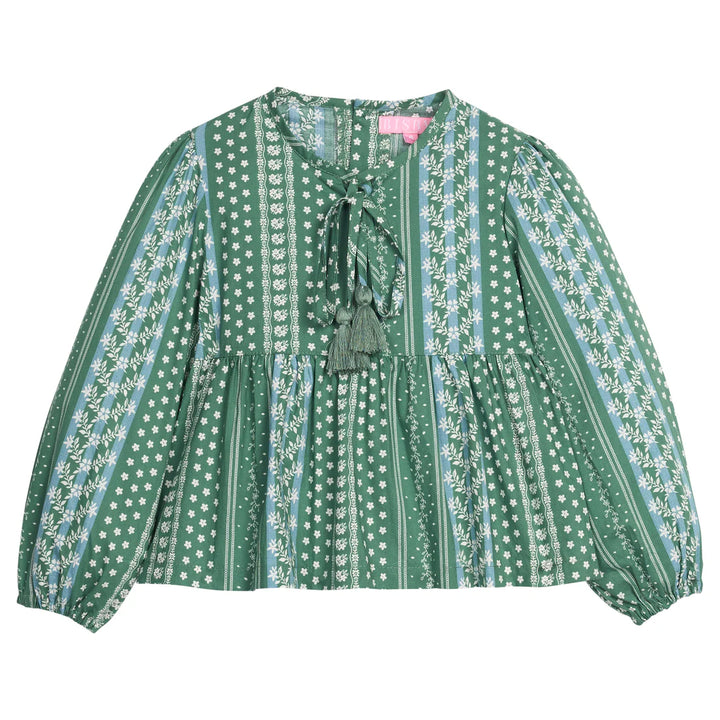 Riviera Top-Fairfield Forest Stripe