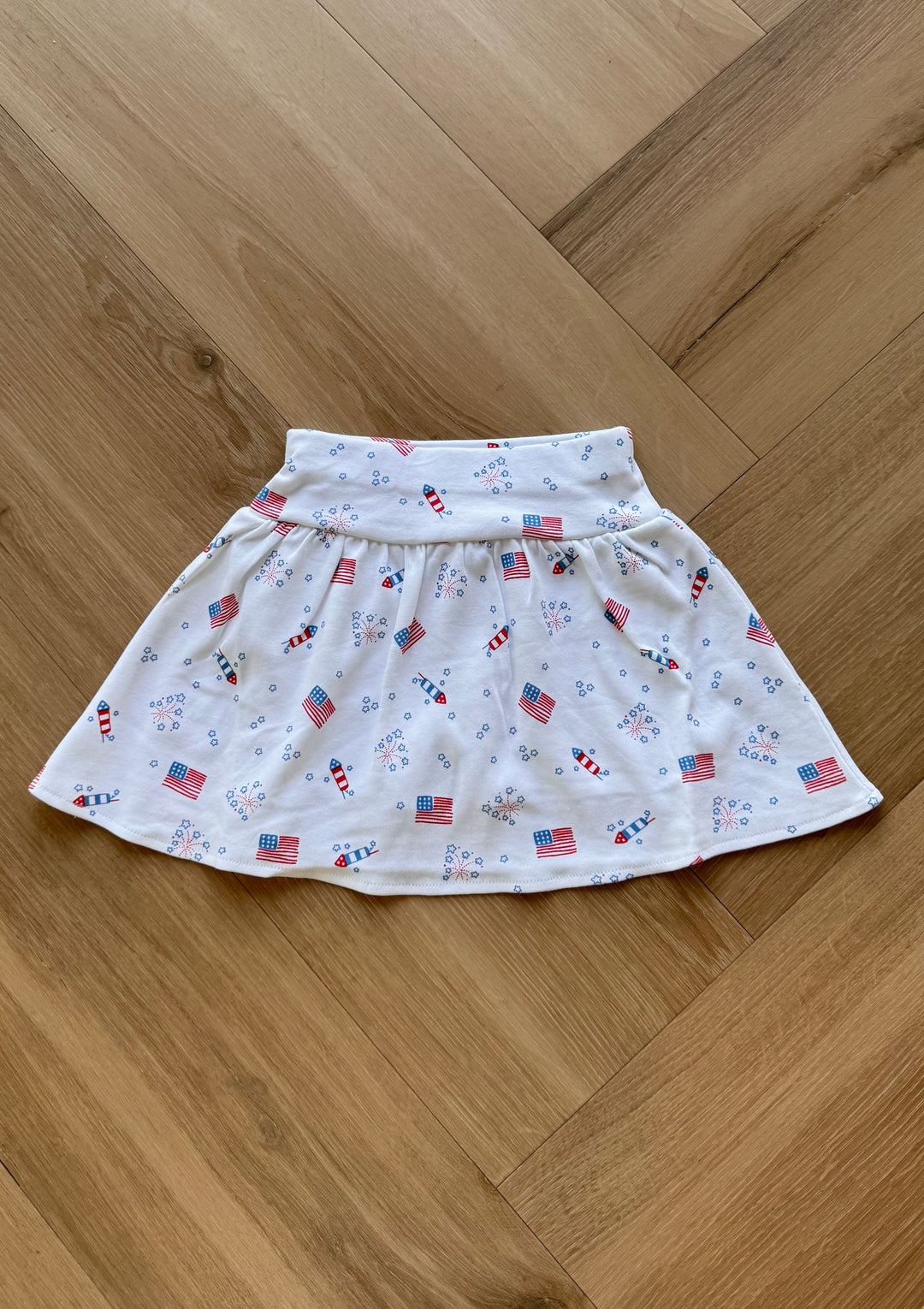 Patriotic Printed Skort