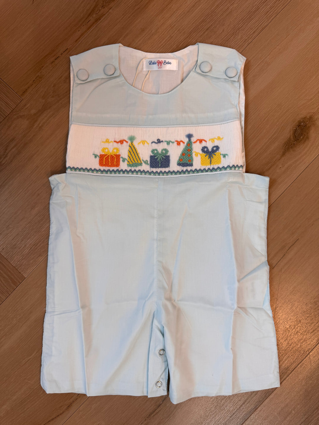 Birthday Smocked Shortall