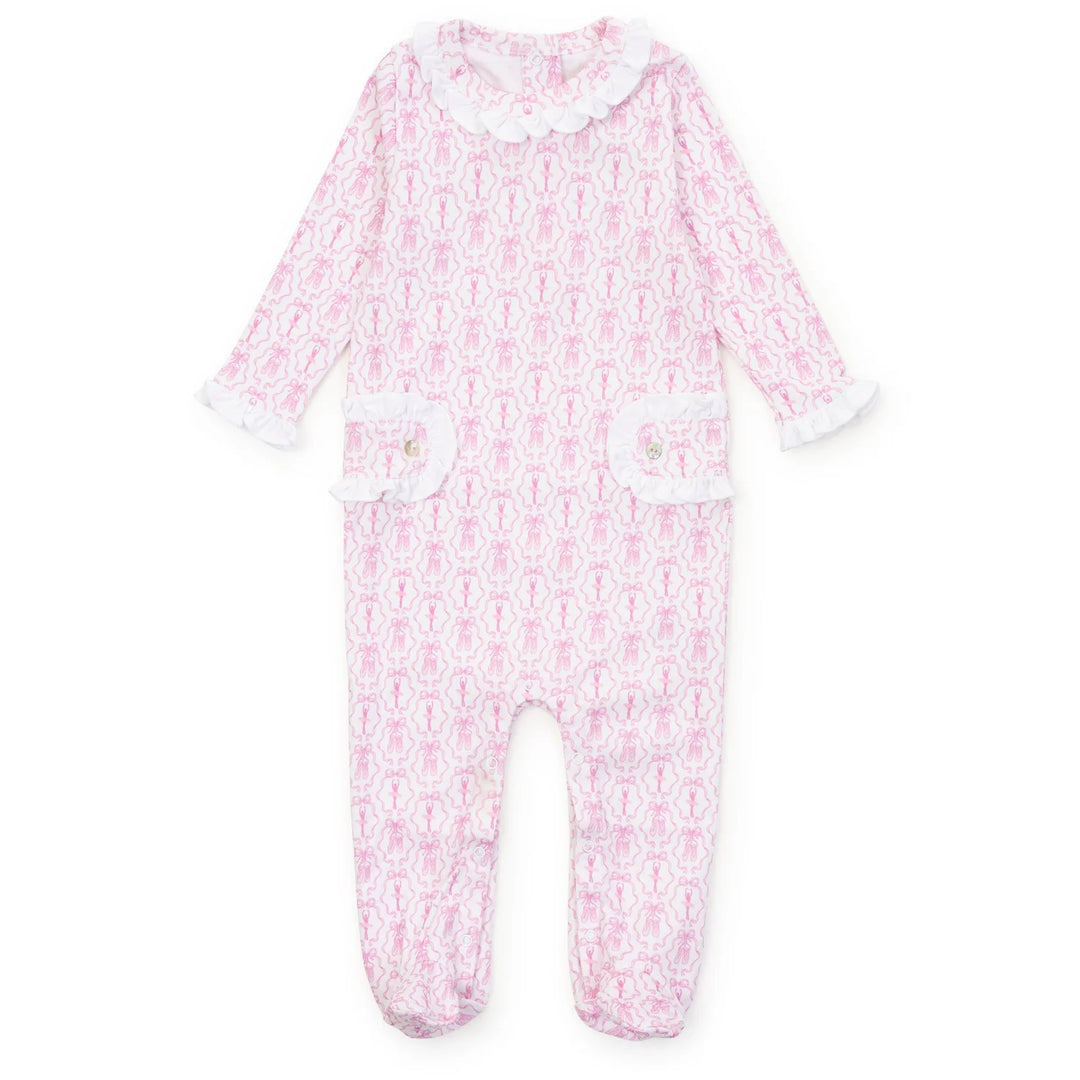 Lucy Girls Romper-Ballet and Bows