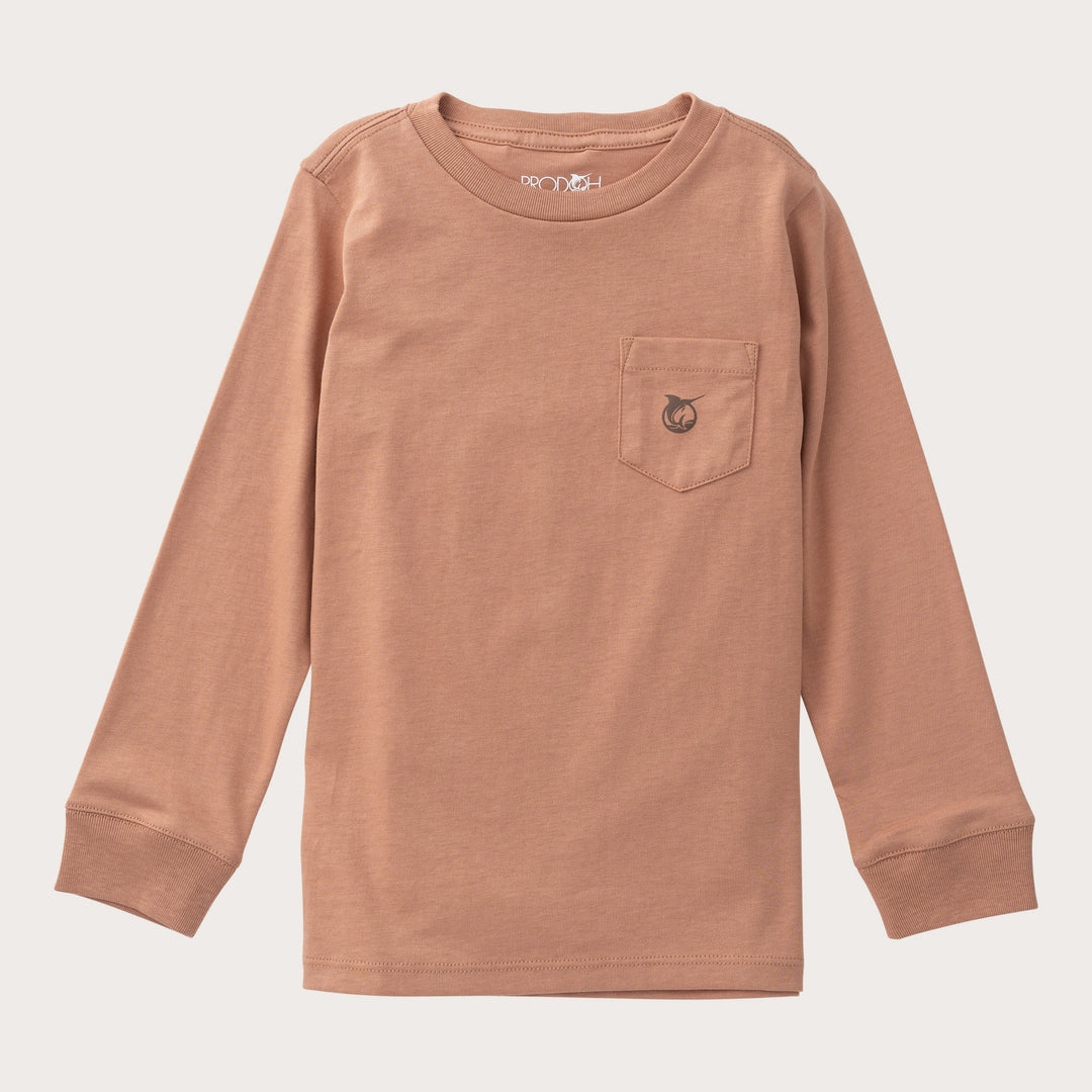 LS Cotton Pocket Tee-Turkey Mocha Mouse