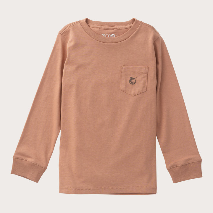 LS Cotton Pocket Tee-Turkey Mocha Mouse