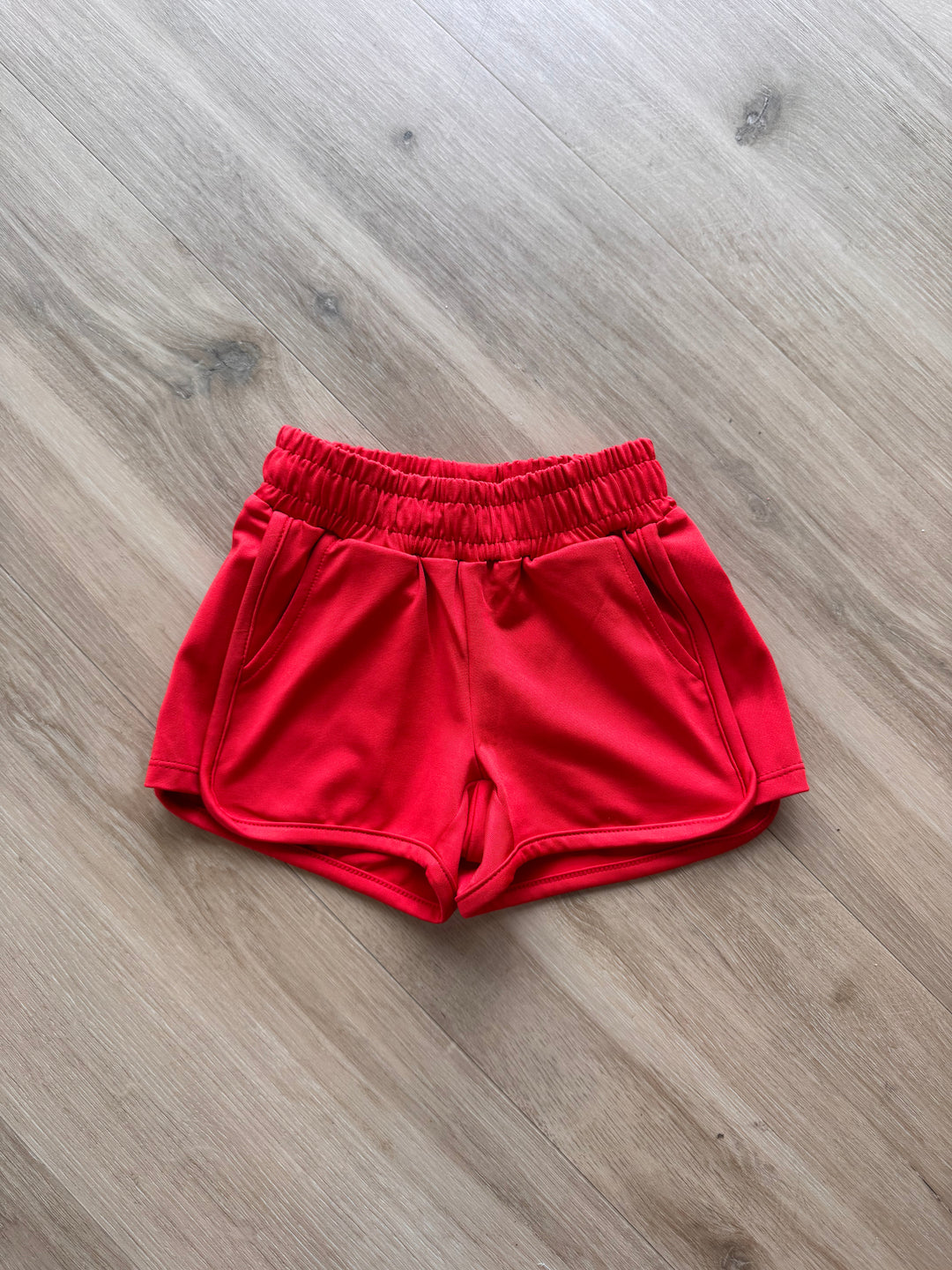 Red Stretchy Shorts
