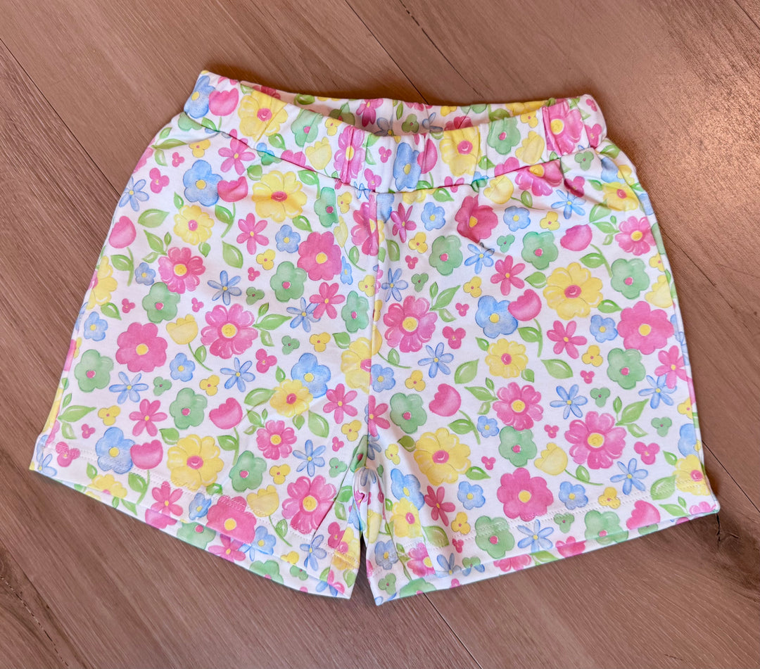 Hadley Floral Shorts-Blossoms & Blooms