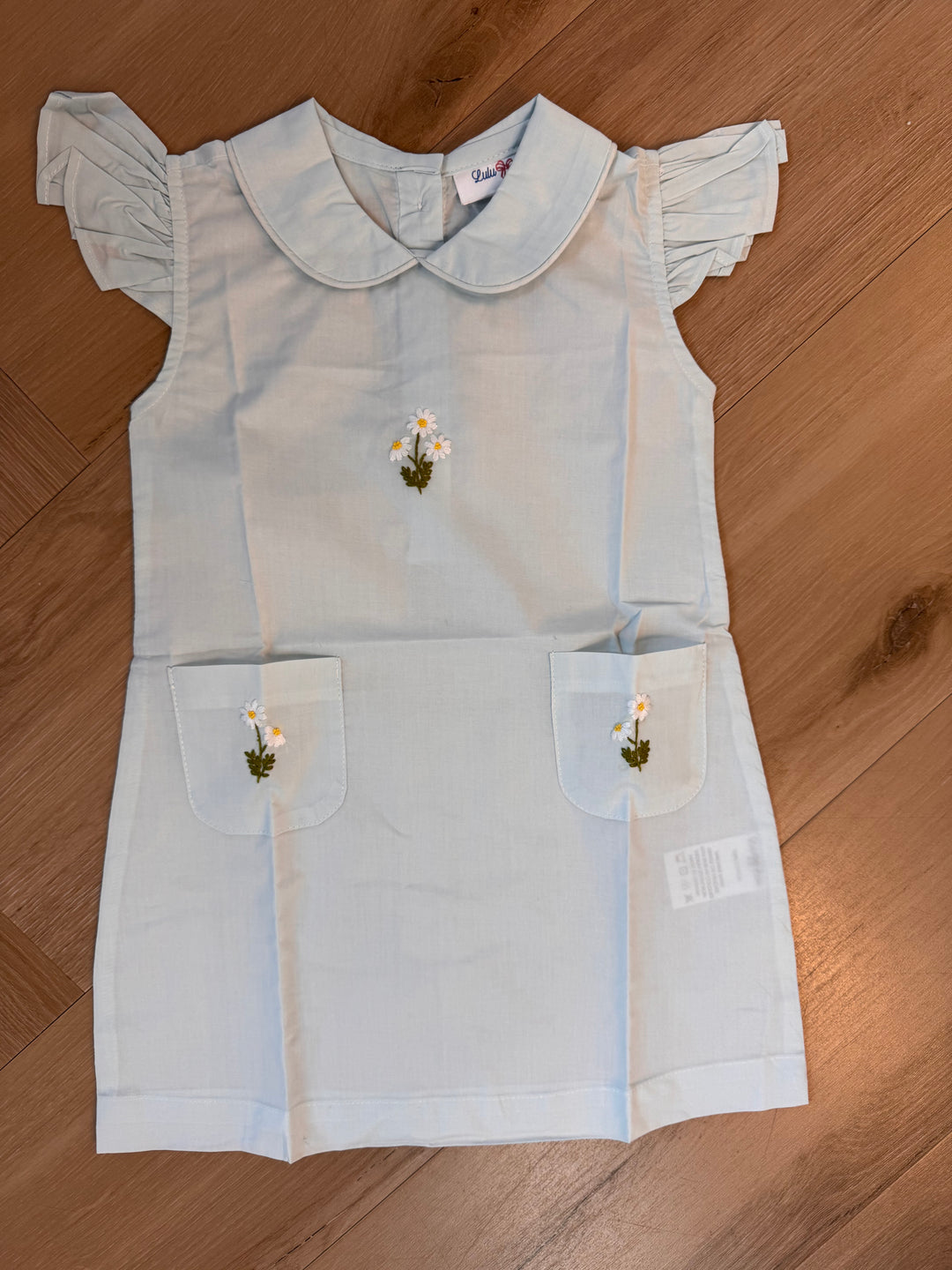 Ruby Blue Flutter Sleeve Dress