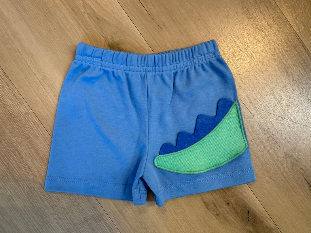 Periwinkle Crocodile Knit Leo Short