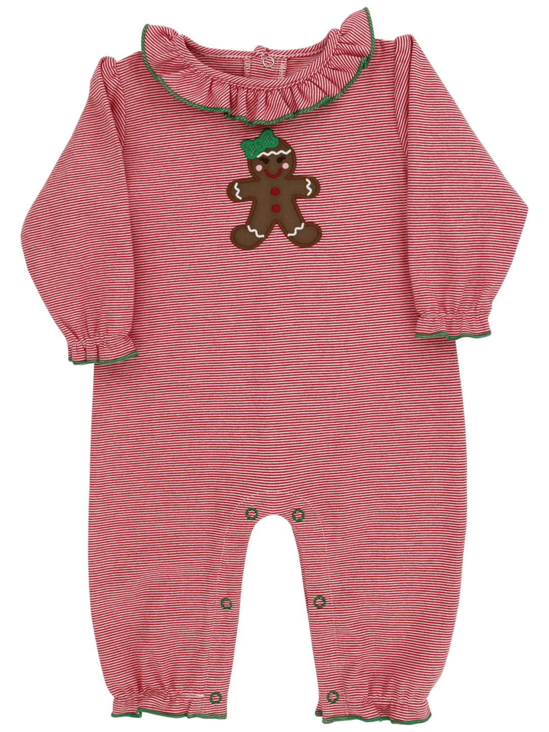 Jolly Gingerbread LS Kendall Romper