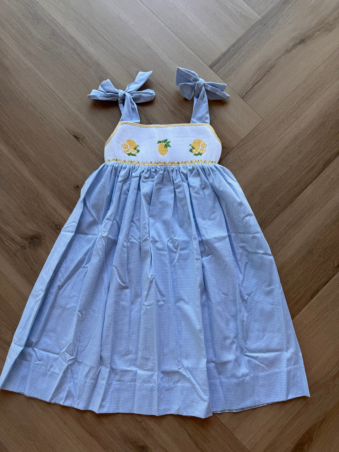 Lemon Smocked Dress