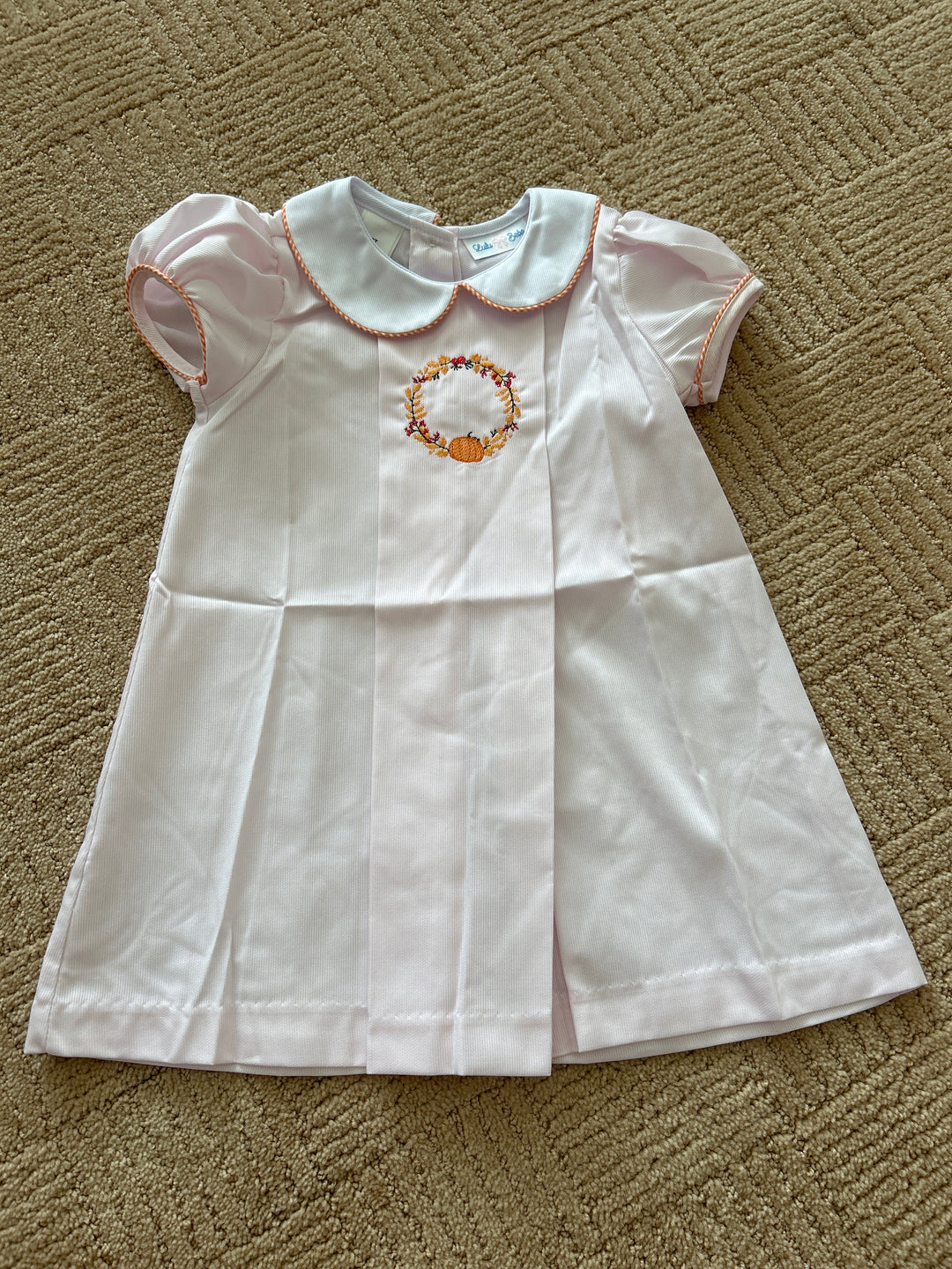 Dana Dress Embroidered Pumpkin