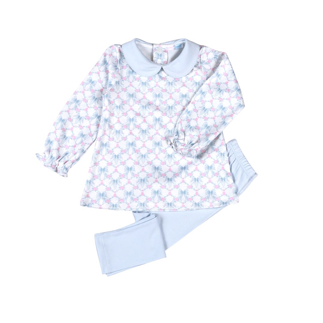 Blue Coquettes Scallop Collar Set