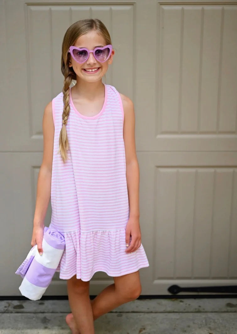 Big Girls Pink Terry Cloth Coverup