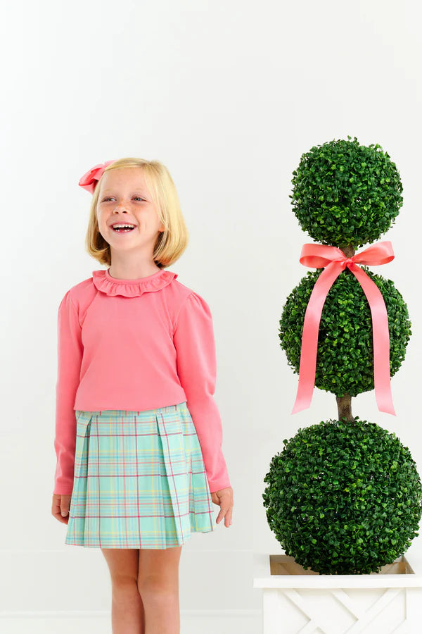 Parson Pleated Skirt-Woodley Park Plaid