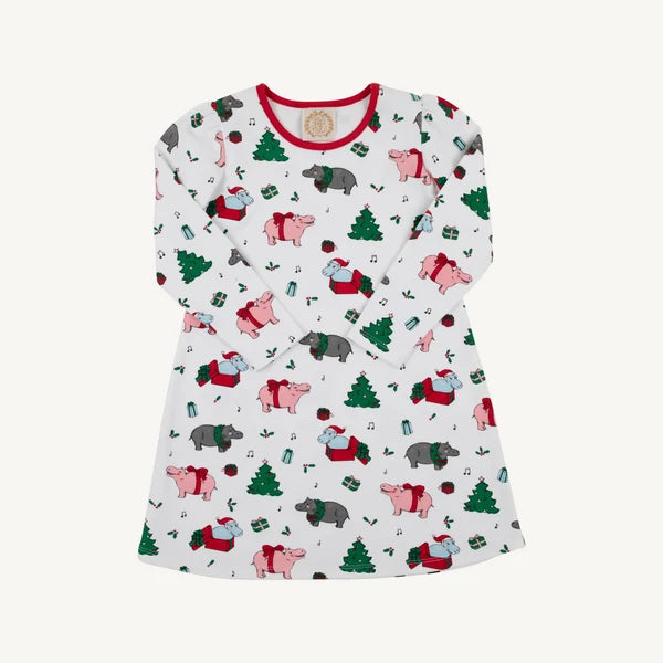 LS Penny Play Dress-I Want a Hippo