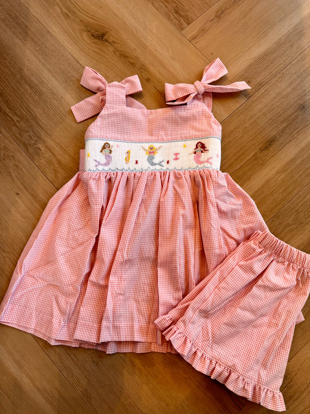 Mermaid Smocked Short Set