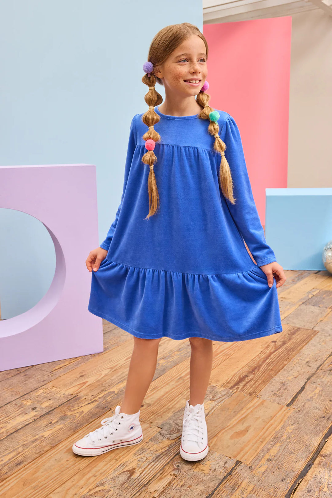 Lisle Dress-Regent’s Blue