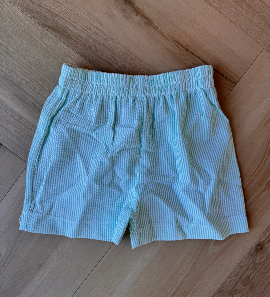 Green Stripe Boys Shorts