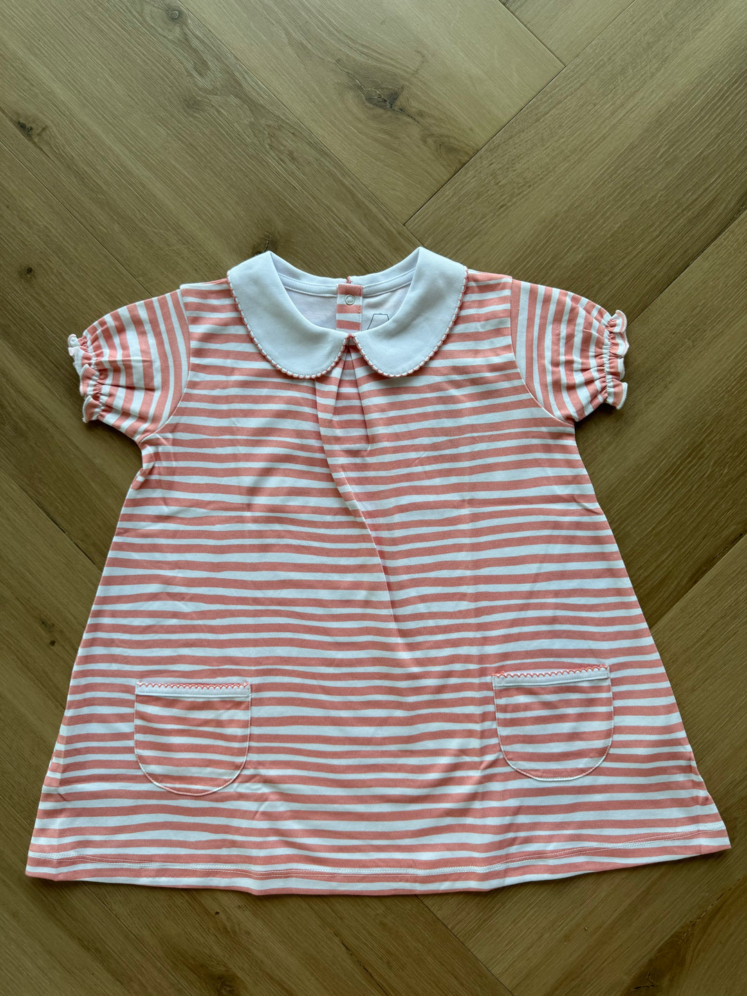 SS Pocket Twirl Dress-Blush Waves