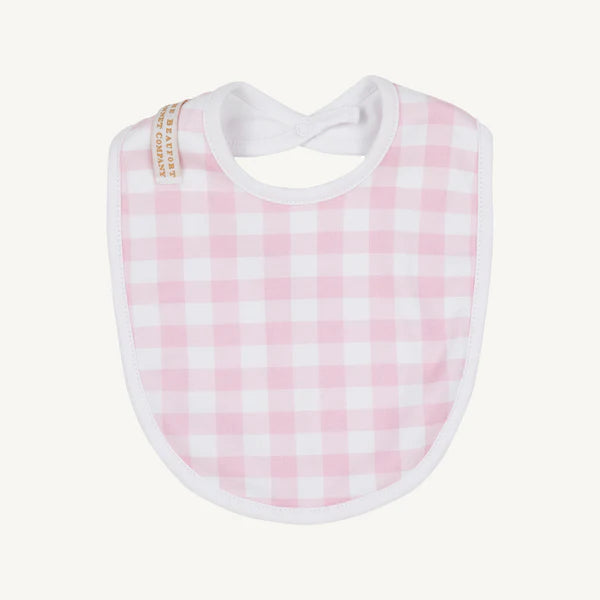 Burp Me Bib-Palm Beach Pink Gingham