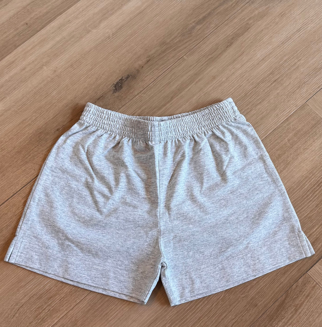 Gray Knit Shorts