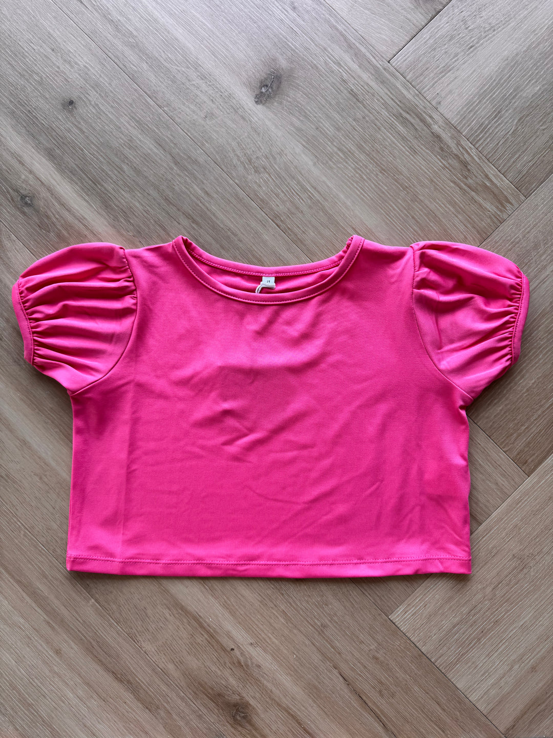 Pastel Pink Puff Sleeve Top