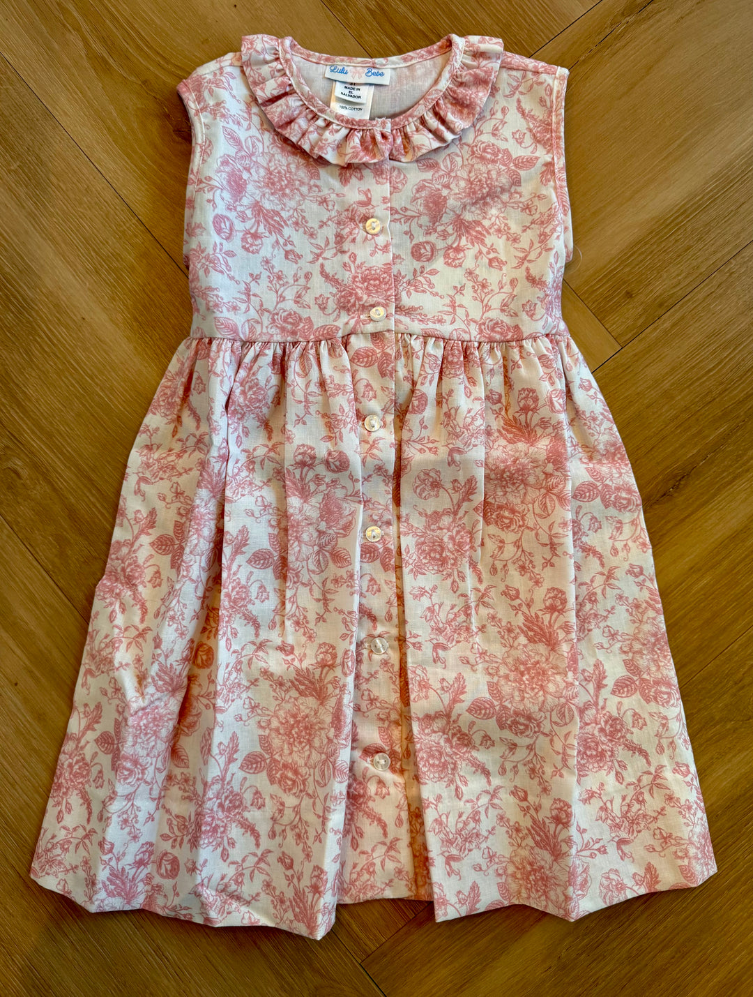 Pink Floral Toile Desss