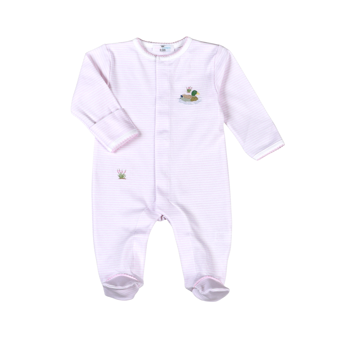 Pink Mallard Duck Footie