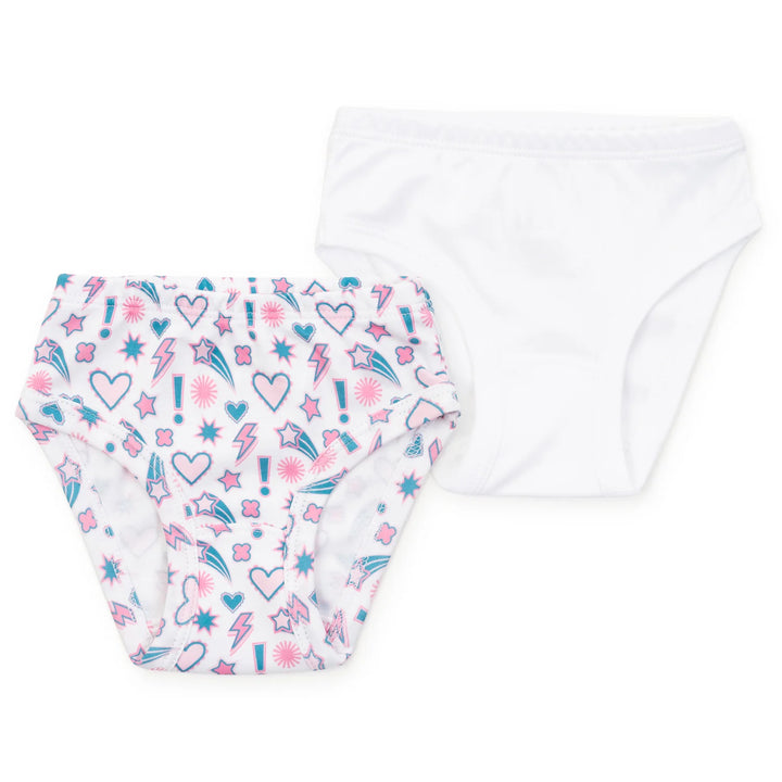 Lauren Girls Underwear-Cosmic Crush/White