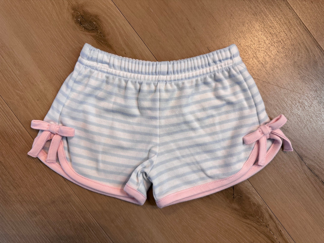 Skylar Short Lt Blue Knit w/ Bow