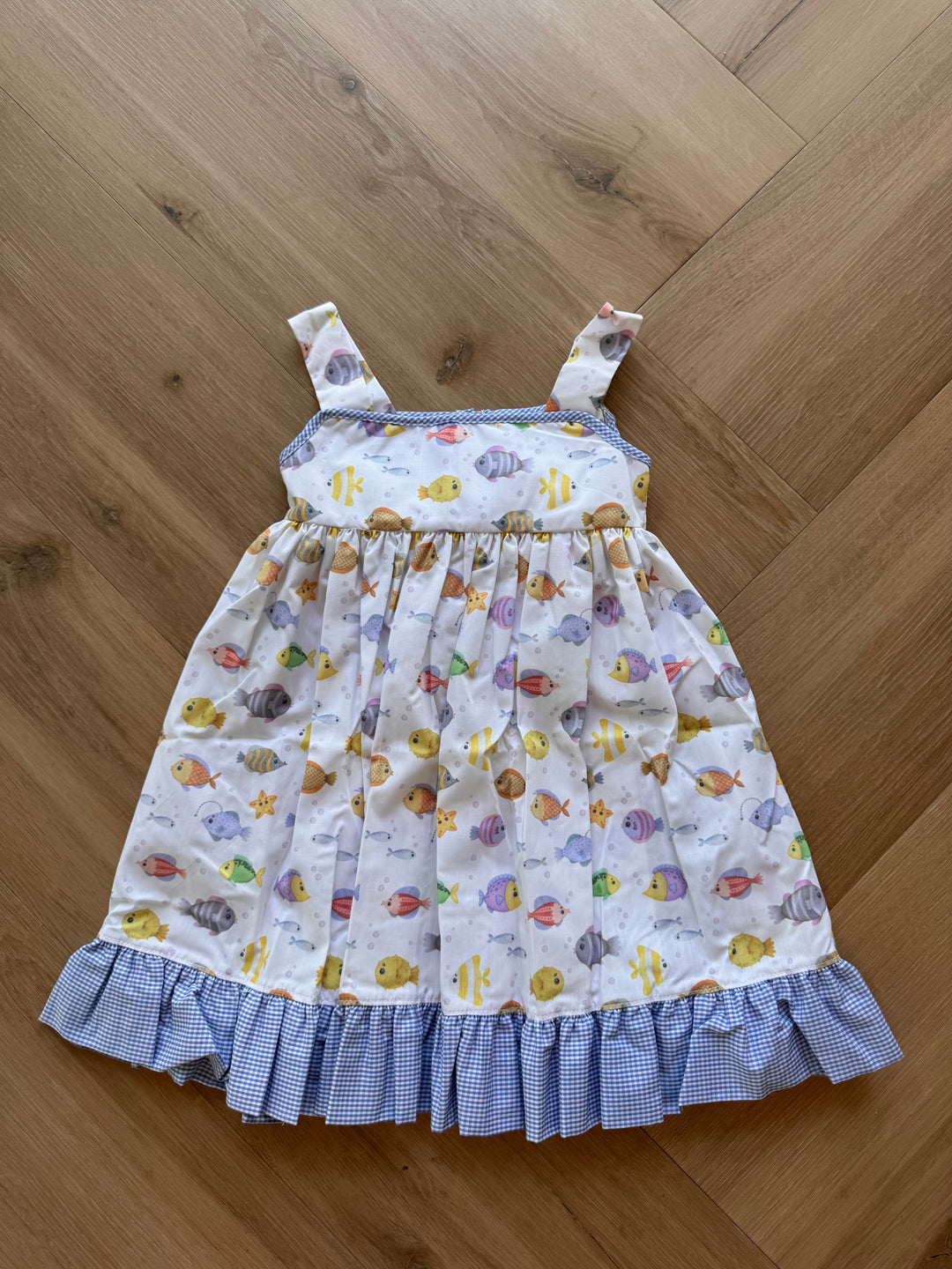 Tropical Fish Smocked Dress
