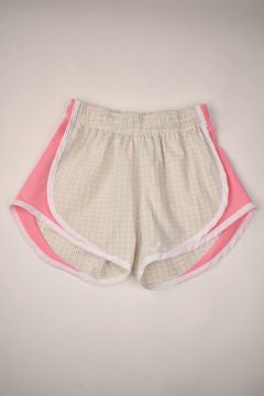 Track Shorts-Plaid