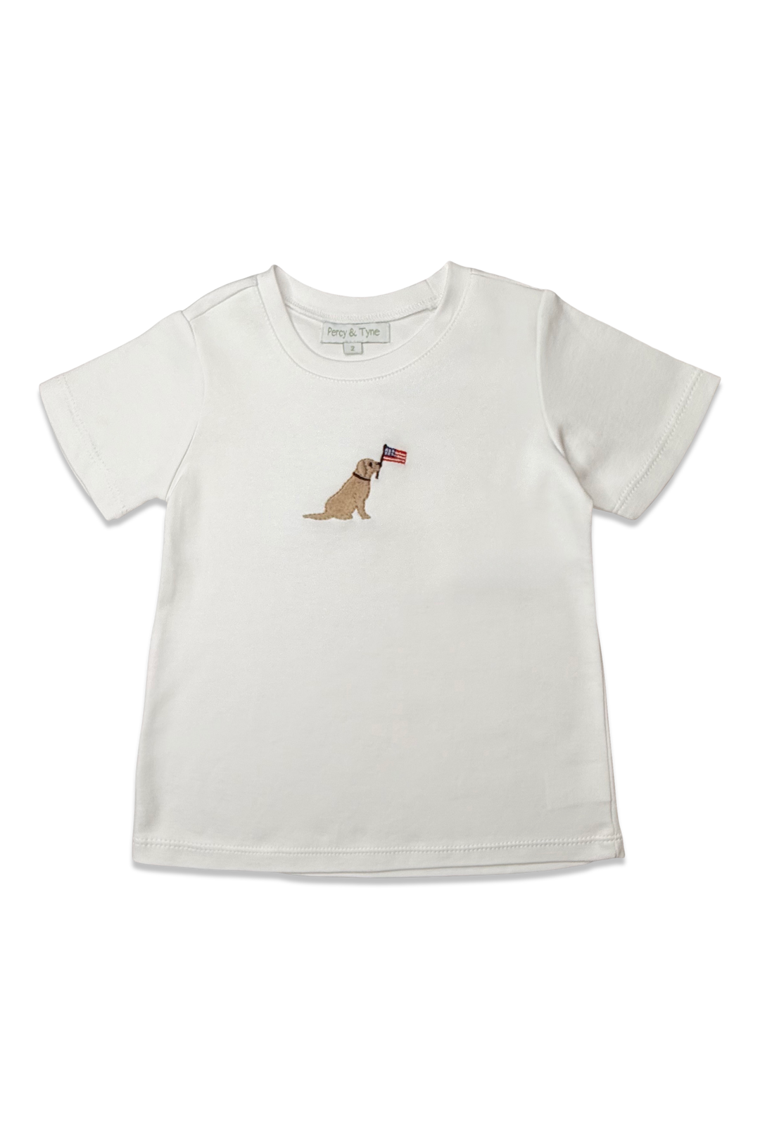Embroidered Tee-Patriotic Pup