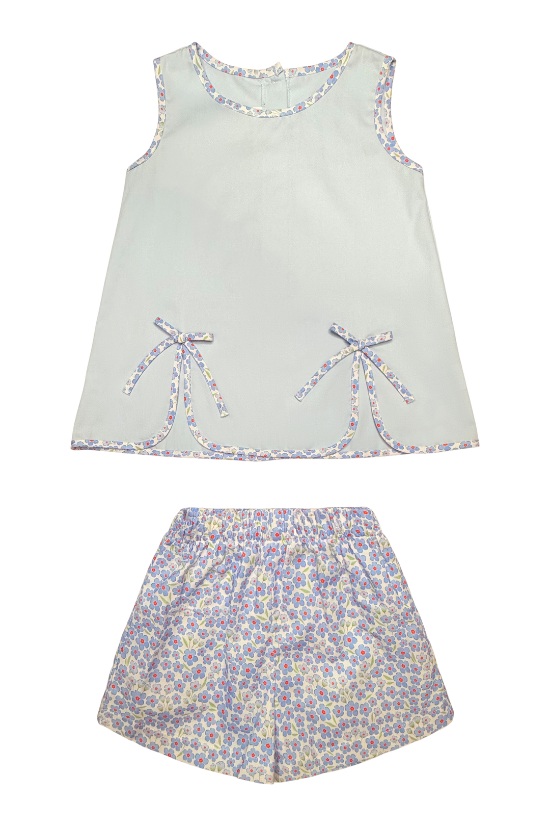 Paige Play Set-Red White & Bloom Floral