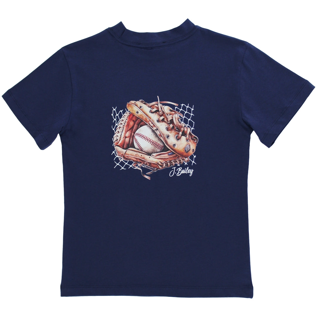 SS Logo Tee-Baseball Navy