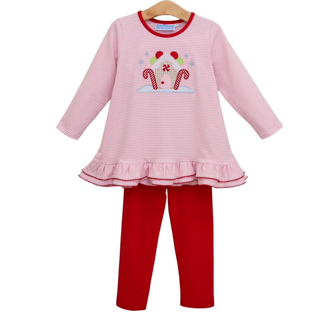 Gingerbread House Pant Set