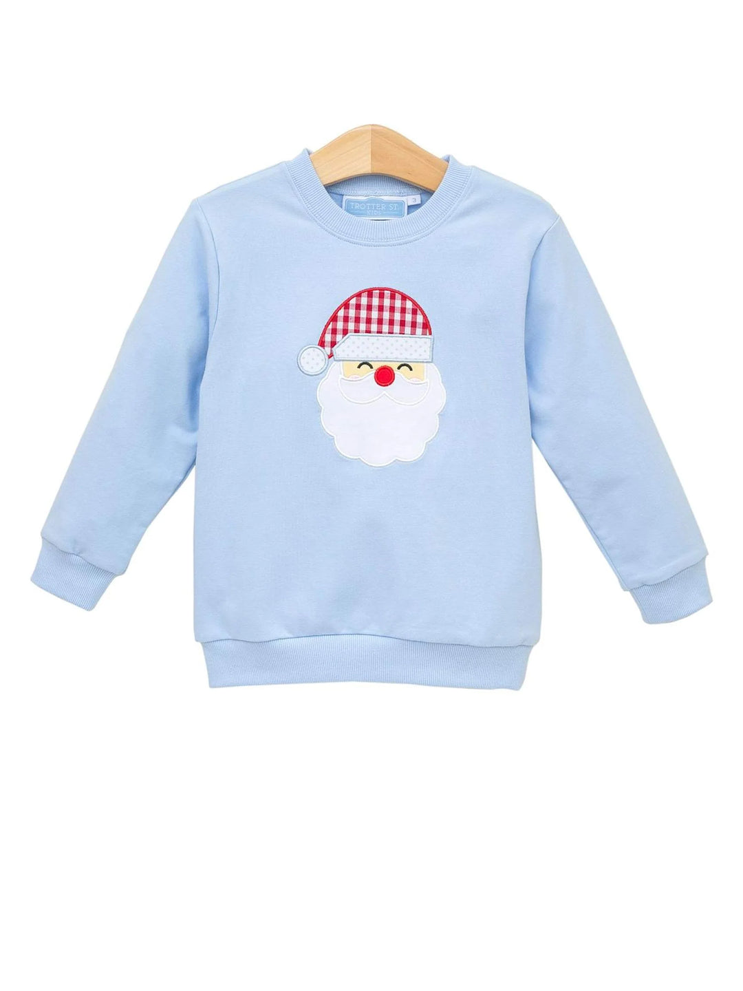 Light Blue Santa Pullover
